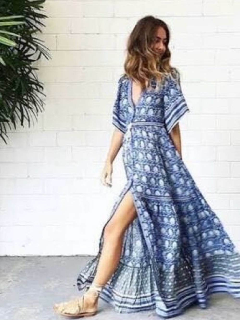 Spell Oracle Maxi Dress in Indigo Size M